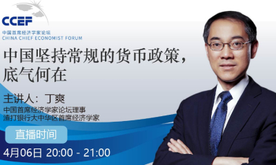 丁爽:中国坚持常规的货币政策,底气何在?|首席直播课内容精要