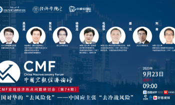 CMF宏观经济热点问题研讨会|美国对华的“去风险化”——中国应主张“去冷战风险”